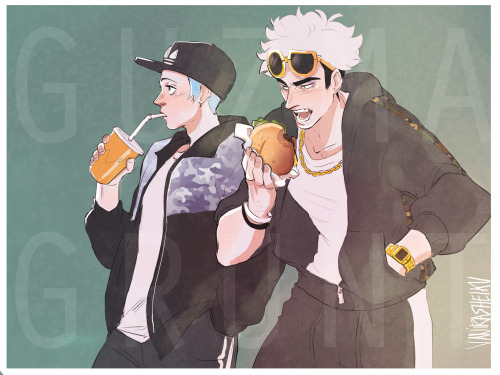 Messy casual Guzma and Grunt 
