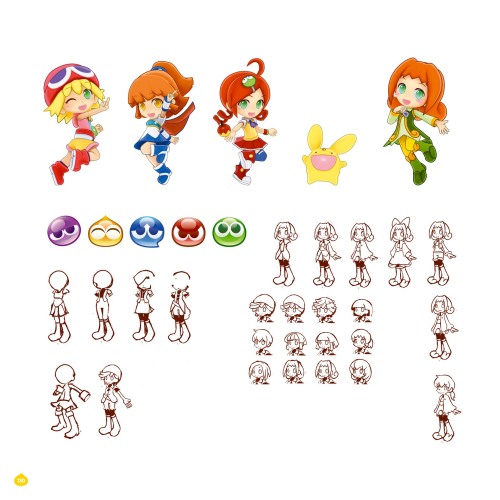 circulardance: ぷよぷよ アートワークコレクション  —  Puyo Puyo Chronicle visual development