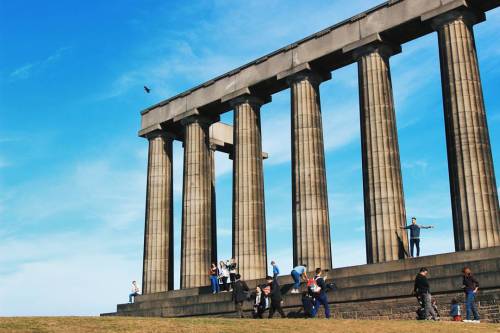 The National Monument on Calton Hill from a couple weeks ago. The National Monument was modelled off