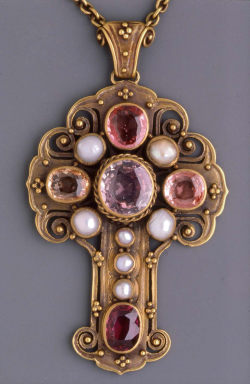 aleyma:  Josephine Hartwell Shaw, Cross pendant, c.1913 (source). 