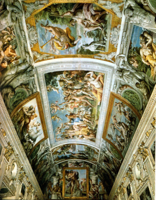 The Gallery of the Farnese Palace, Rome, by Annibale Carracci. Painted between 1597 and 1600.