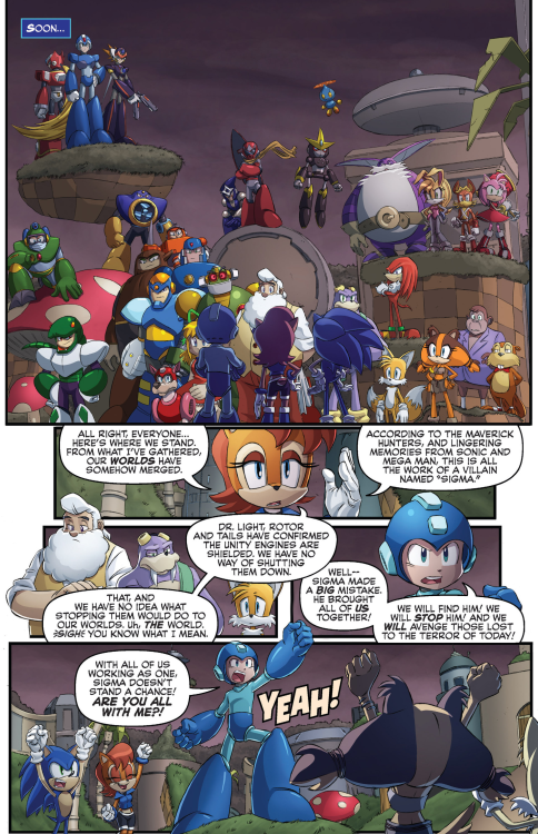 robotnikholmescomicblog:Looks like the heroes are all together and ready to put a stop to Sigma. Tha
