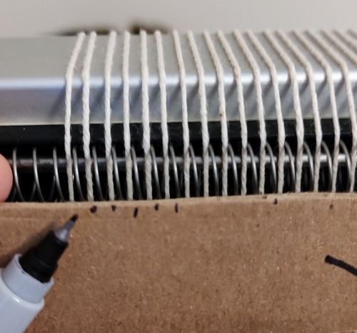 Playing With Weft Bundling And Color Variations. Little Cardboard Looms Are Great For Working Up Samples