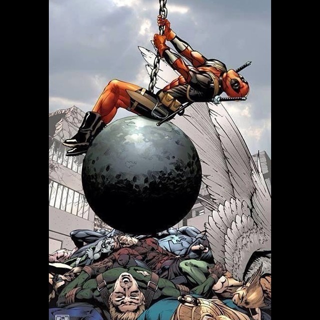 #deadpool #wreckingball #mileycyrus #marvel #marvelcomics