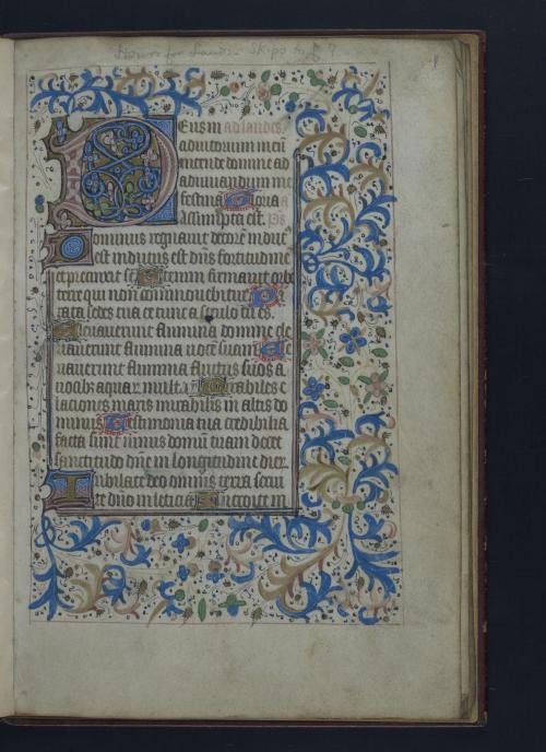 Pages from a Fragment of a book of hours, Ms. Codex 681, perhaps the use of Sarum although it’s so f