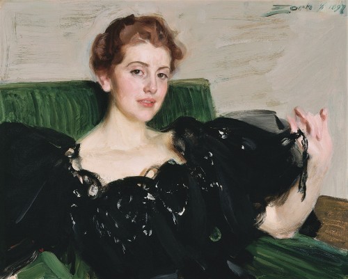  Anders Zorn (1860-1920, Swedish) ~ Lucy Turner Joy, 1897 [Source: St.Louis Art Museum]