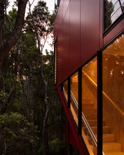 ivyleague91:architags:Crosson Architects. Titirangi Red House. Auckland. New Zealand. photos: Simon 