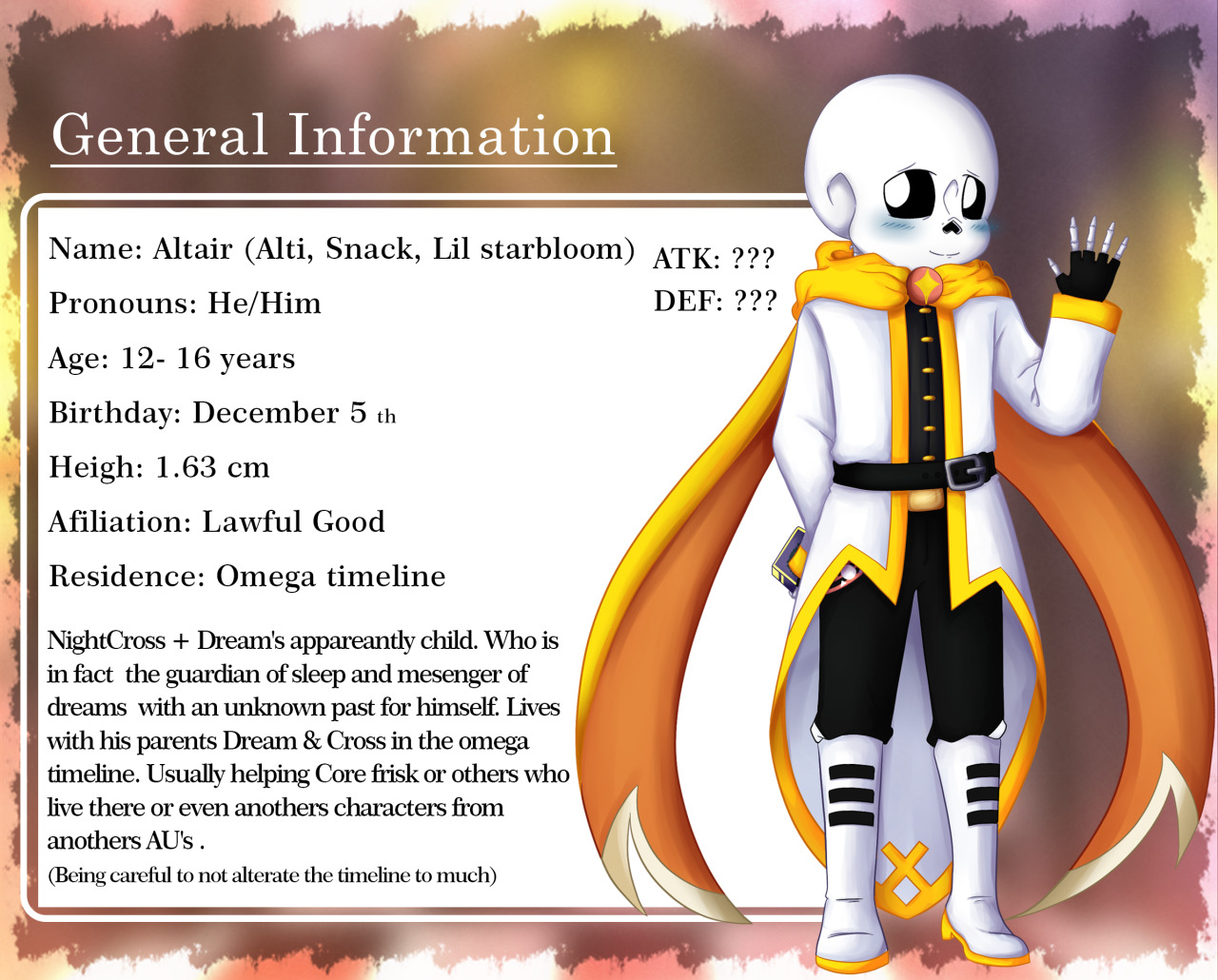 Herbs, Ship Kid Of Nightmare-Sans, Error-Sans, Dream-Sans, Cross-Sans, and  Underswap papyrus, Outfit