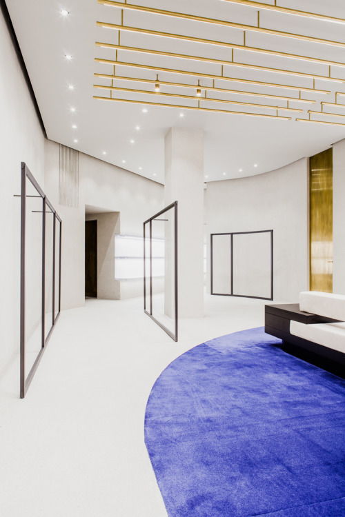 {Designed by Milan-based architect Andrea Tognon, the reworked Jil Sander store in Berlin is a delic