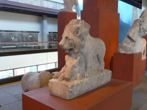 romegreeceart:Romano-Germanic MuseumA lion & boar statue found near a Roman graveyard.Cologne, N