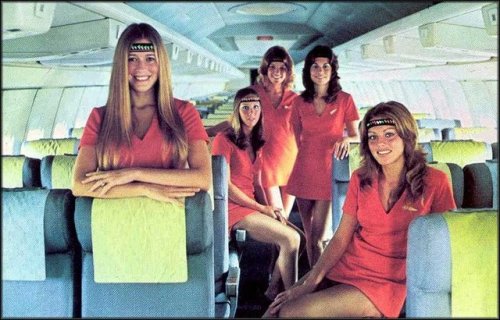 my-retro-vintage: Some Groovy Stewardesses   1970’s