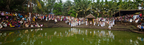 Pooram Kuli Aarattu Festival in Veerabhadra temple Cheruvathur Kasarkod District, Kerala