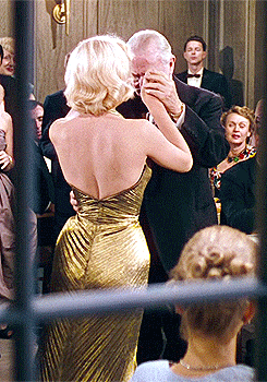 clarabows:  Two of the costumes worn by Marilyn Monroe in the 1953 film Gentlemen Prefer Blondes, designed by William Travilla. 