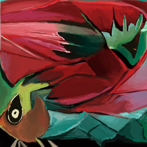 Pokemon 544: #701 Hawlucha, based off image generated with NeuralBlender.com