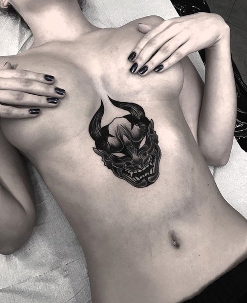 tatto-visualxperience: At @rvddelvca  #tattoo #chesttattoo #tattooideas #tattoomodel #tattoobabes  #