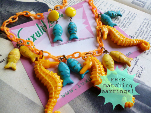 Fabulous colors and motifs for the summer <3 Free matching earrings?! Yes, please!!NEW! Beachcomb