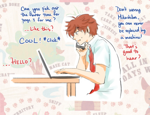 piggyhoho:If Nozaki-kun chooses to draw his manga on a computer.