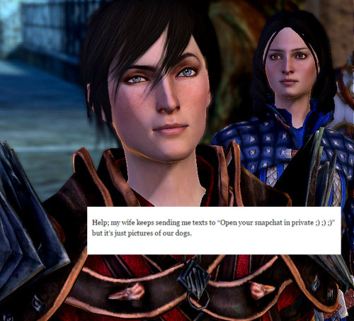 jewishzevran:@help-mywife + dragon age 2 wlw love interests/player charactersscreencaps by @dailypic