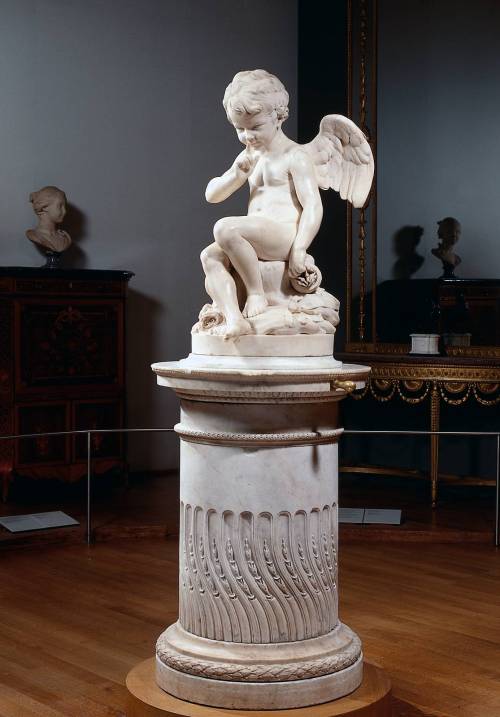 mauritshuis-museum:Seated Cupid: ‘L'Amour Menaçant’, Etienne-Maurice Falconet, 1757, Mauritshuis Mus