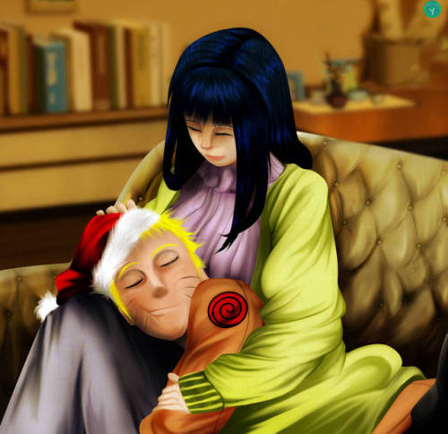 Happy 2019!Let give to Naruto the time to rest for his work embraced by his lovely wife, Hinata. Ori