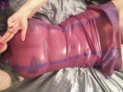 slimegirl69:Just a latex babe, all taped up…