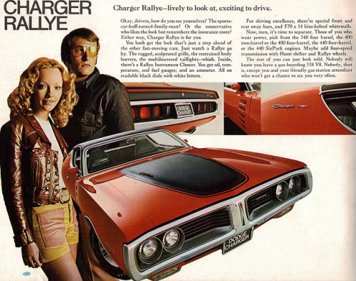 theoldiebutgoodie:  1972 Dodge Charger Rallye by coconv on Flickr. 