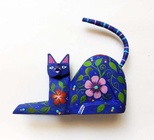 Alebrije Wooden Cat //ShaweCreaciones