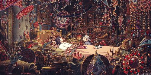 venturius: Howl’s Moving Castle - Howl’s bedroom