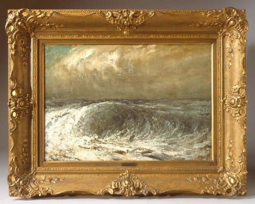 centuriespast:Gustave Courbet (French, 1819-1877), Stormy Sea , ca. 1869, oil on canvasPortland Art 