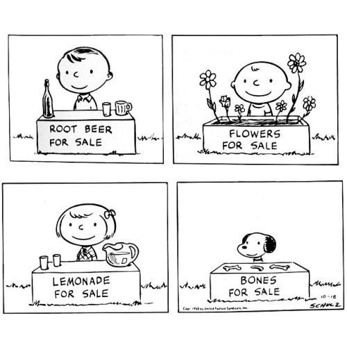 peanuts-fan:Early Peanuts strip