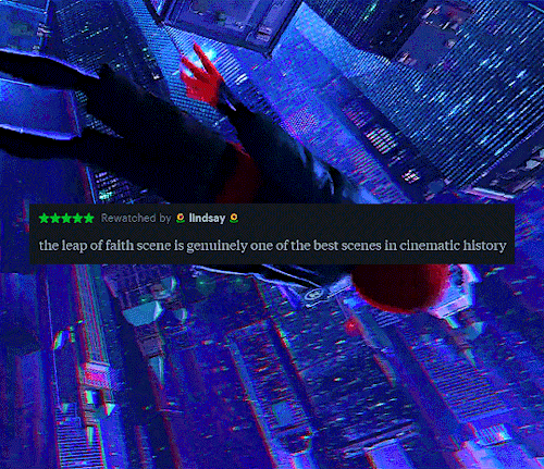 cindyimoon:SPIDER-MAN: INTO THE SPIDER-VERSE + letterboxd reviews(x, x, x) insp.