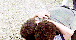 corlgrimes:  requested | carl and rick hugging   