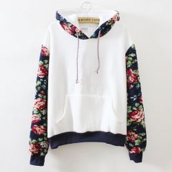 shoptokyodolls:  Floral Hoodie ฬ   auda2208 look it&rsquo;s PRETTY you should get it