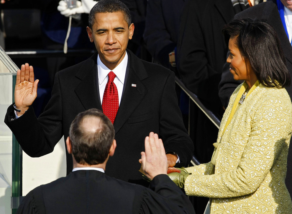 redoak14:  The results of what Dr. King fought for. We’ll miss you President Obama.