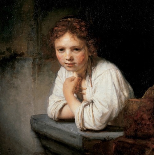Young Girl at a Window (1645). Rembrandt van Rijn.For about 20 years, from the moment I was born to 