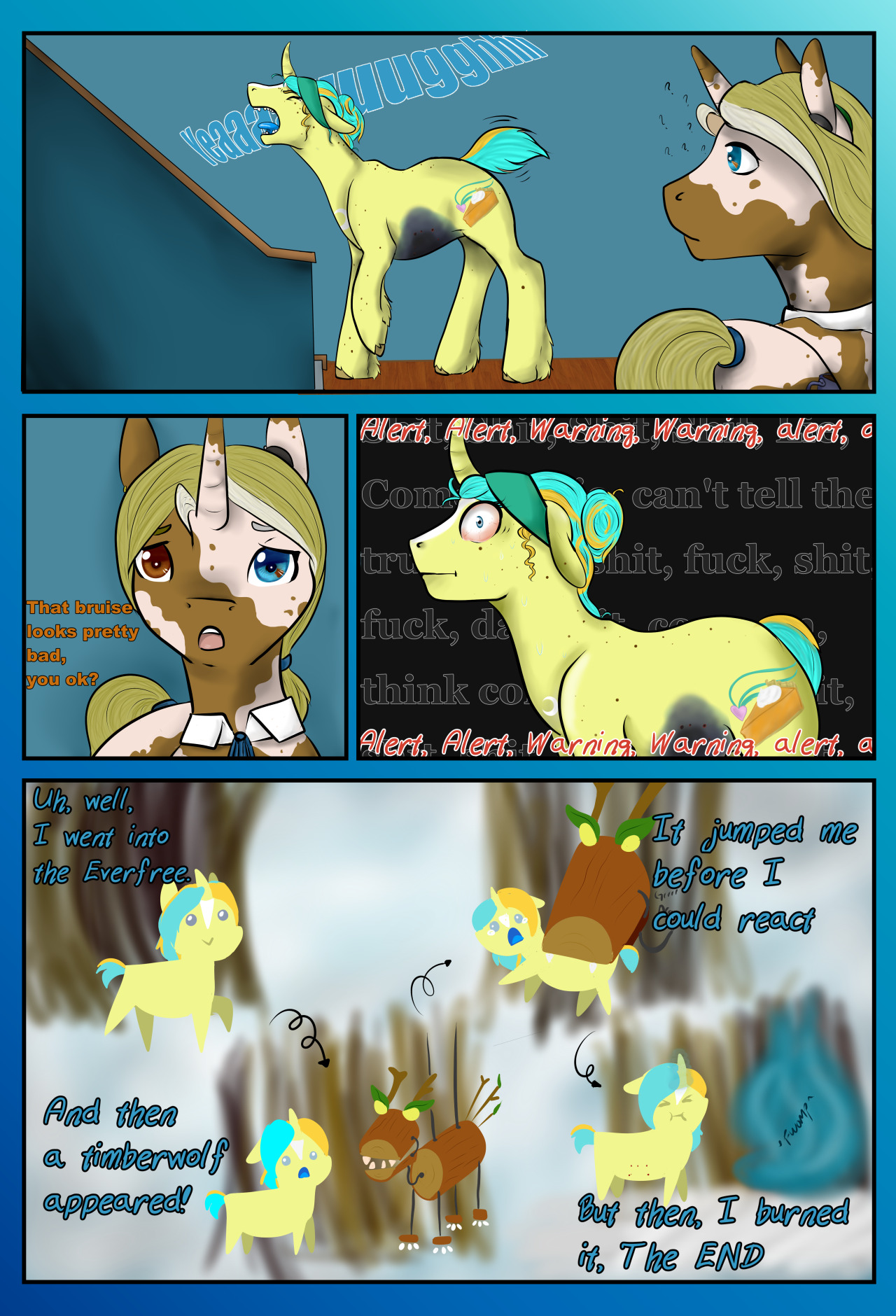 pumpkinspice-pony: Just a recap of the last few updates, before I post the last story