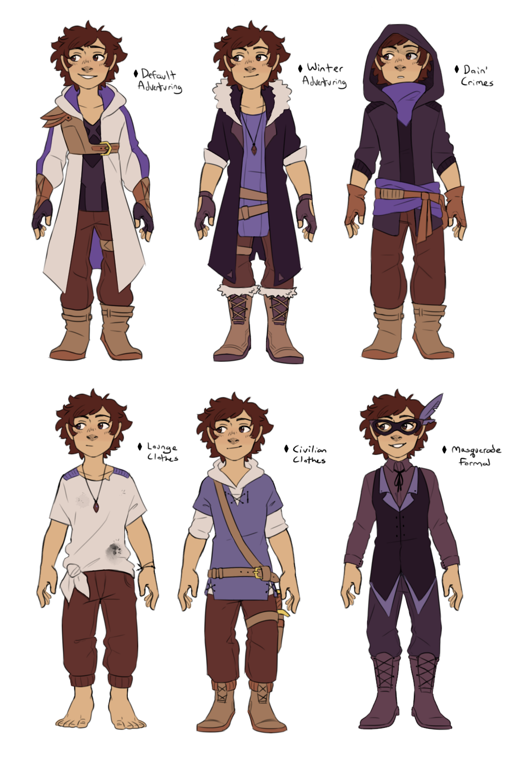 teslu☆art — alternate outfits for my dnd character! teslu☆art — alternate outfits for my dnd character!