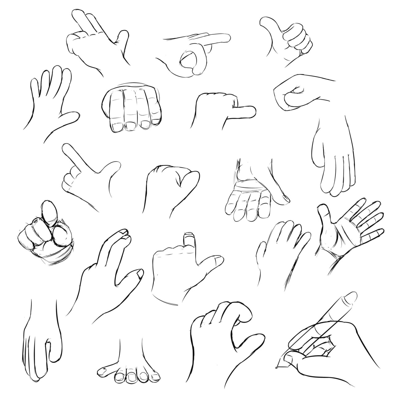 Hand Practice, just cause I really suck at hands, you can see where I tried to go