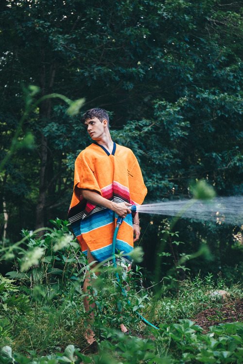 Poncho by Sergio DaviliaModel Edward Bayerphotographed by Kevin SikorskiExclusive for Vanity Teen on