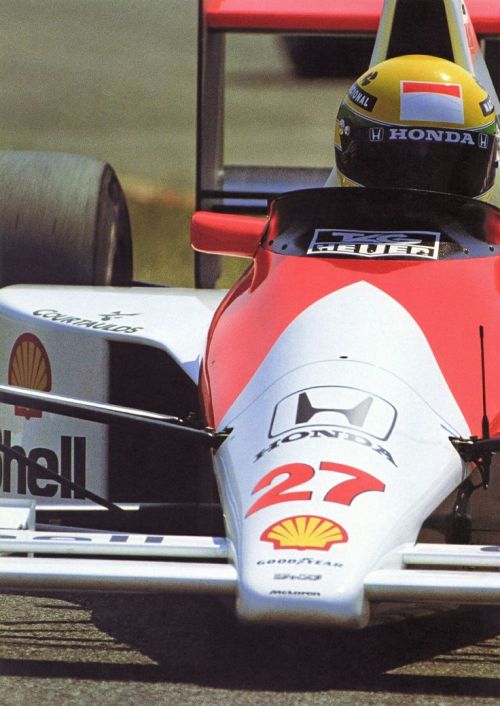 Rough and magic… Ayrton Senna (Honda Marlboro McLaren), 1990