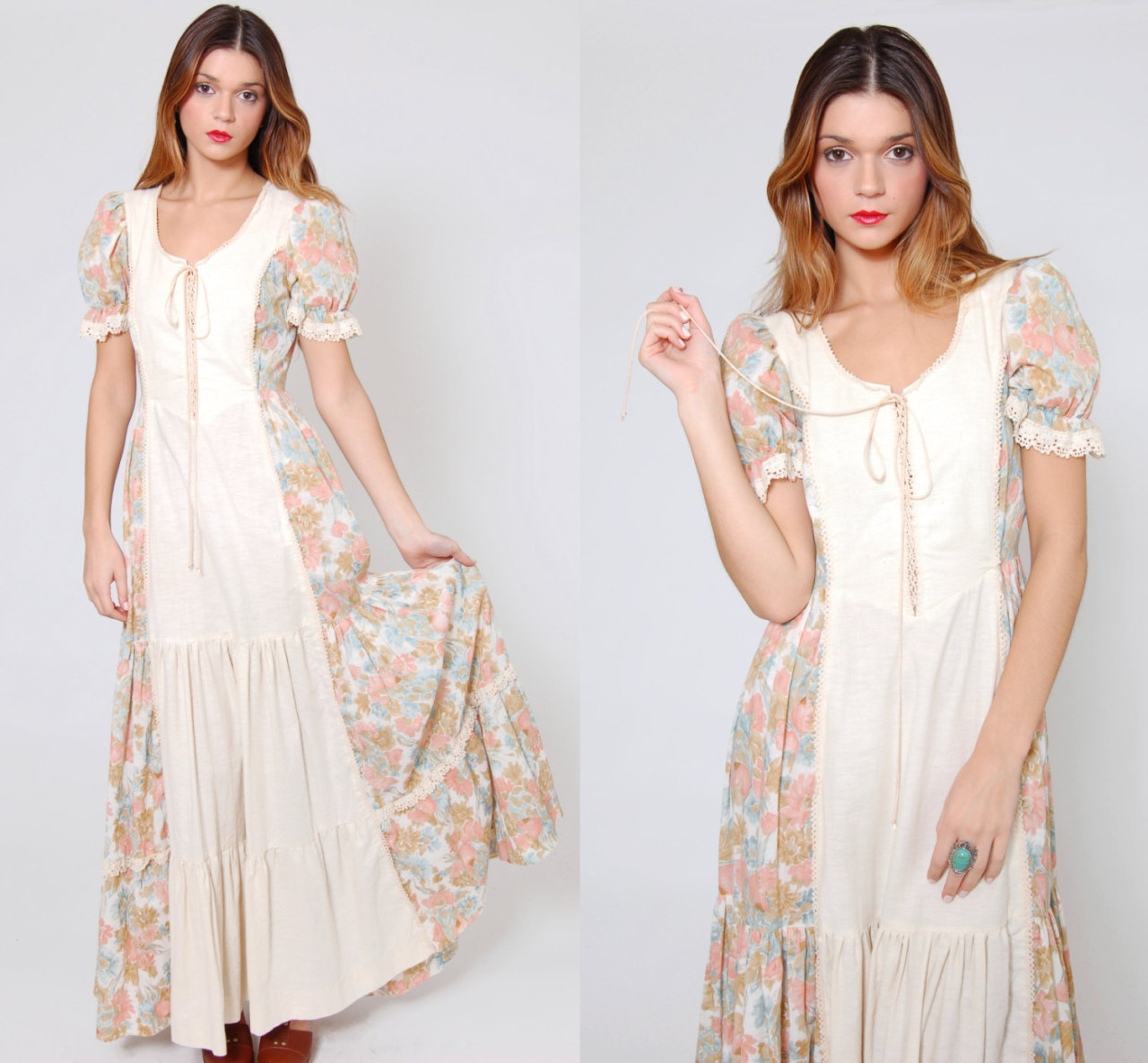 vintage 70s gunne sax dress