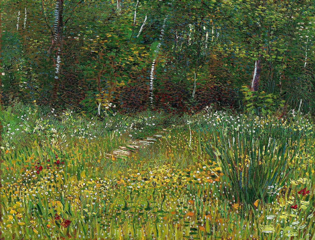 dappledwithshadow:  Vincent van GoghPark at Asnieres in Spring1887 