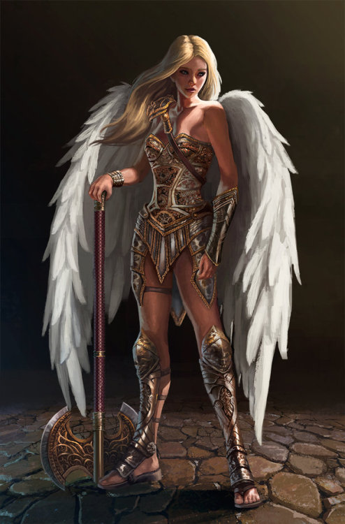 breathtakenfantasies:  Arch Angel Teresa by Aaronflorento 