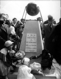 Monument à Laika et autres martyrs de la science, cimetière de Villepinte, 4 avril 1958