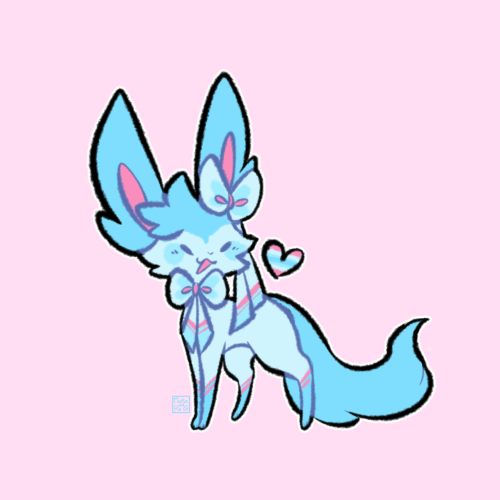 If You're Still Taking Requests For Pride 'vees Could I Get A Transmasc Sylveon Please?