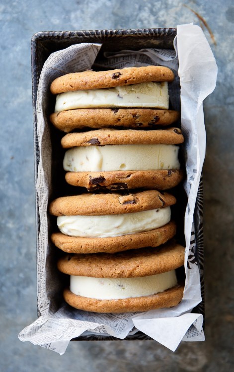 fullcravings:  Otis Spunkmeyer Chocolate Chunk Ice Cream Sandwiches