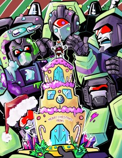 spookydrift:  Christmas commission i took!!! Merro christmas goingloco. Your friend loves you very much and i love you too!