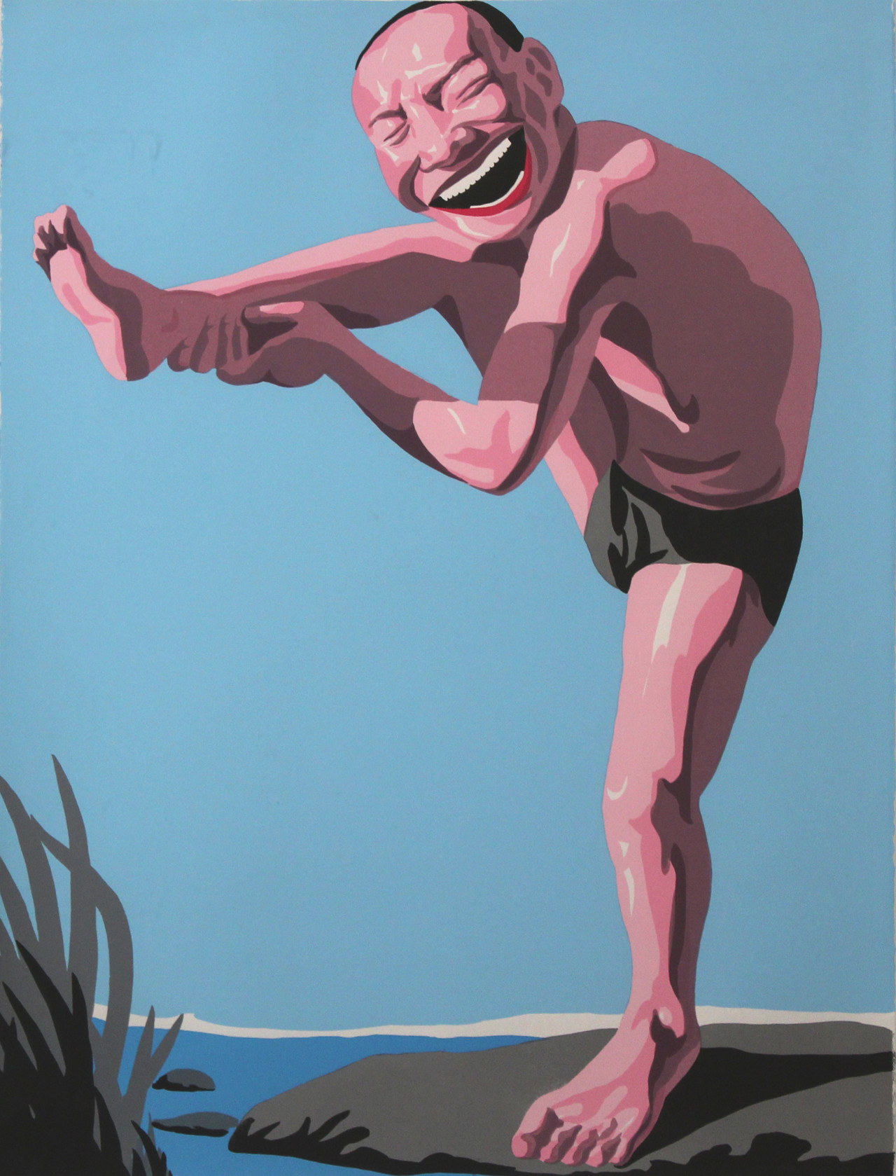 jimlovesart:  Yue Minjun - Untitled (Smile-ism No. 6), 2000.  