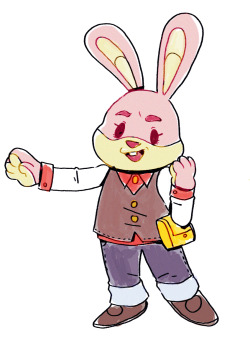 pirpintine:  the nintendo badge arcade bunny
