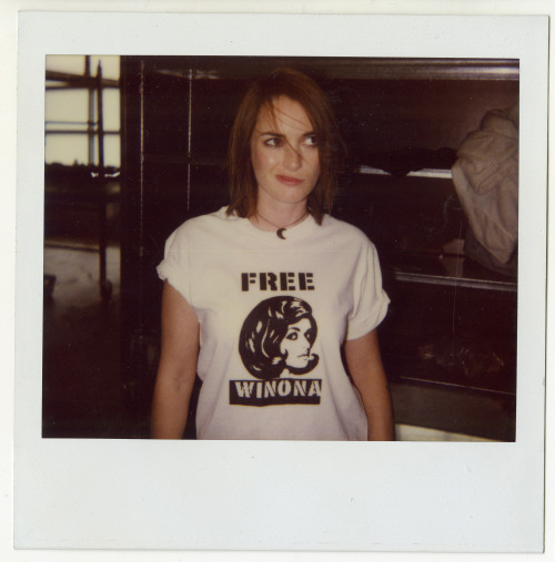 wmagazine: Free Winona Polaroid courtesy of Robert Rich. 